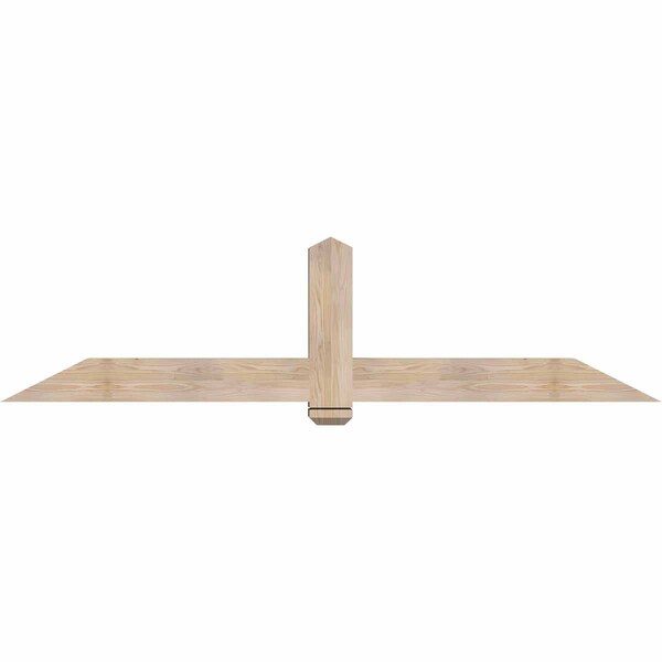 Ekena Millwork Eugene Smooth Timber Gable Bracket, Douglas Fir, 84"W x 21"H x 5 1/2"D x 5 1/2"F, 6/12 Pitch GBW084X21X0606EUG00SDF - main